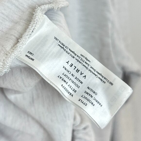 VARLEY Betsy Sweatshirt in Ivory Marl Size Medium - Picture 9 of 13